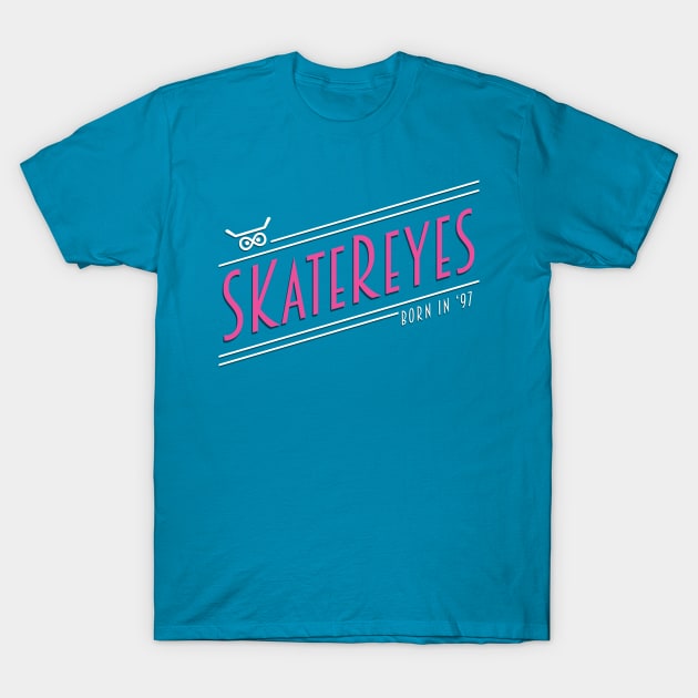 SKateReyes - Retro (Pink Writing) T-Shirt by TheClementW